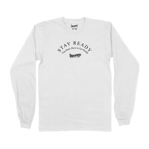STAY READY LONG SLEEVE (BLACK PRINT)