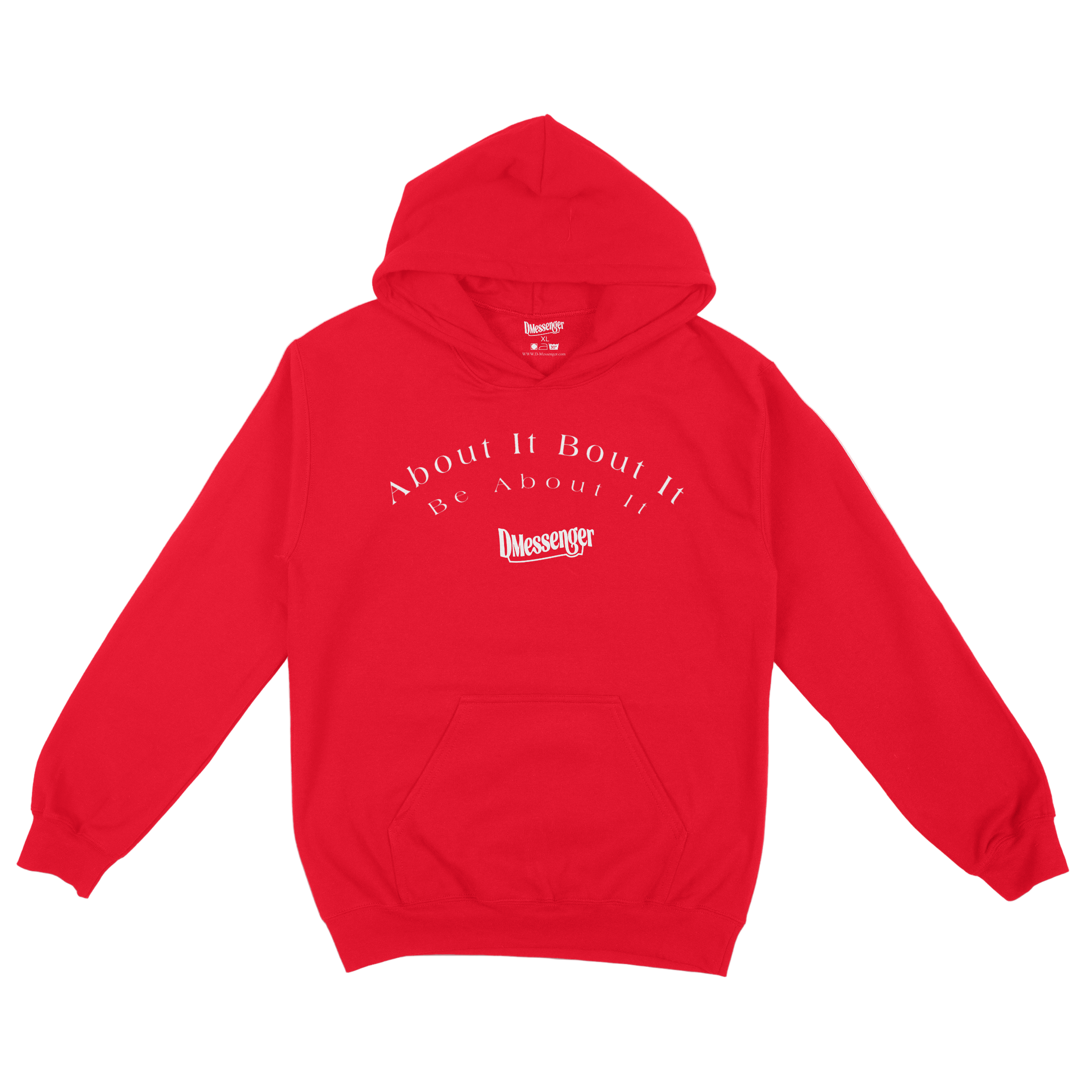 ABOUT IT HOODIE (WHITE PRINT)